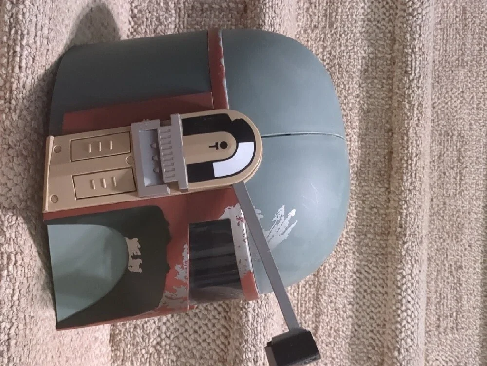 Boba Fett Style Mandalorian Helmet - Green & Brown - Picture 5 of 6